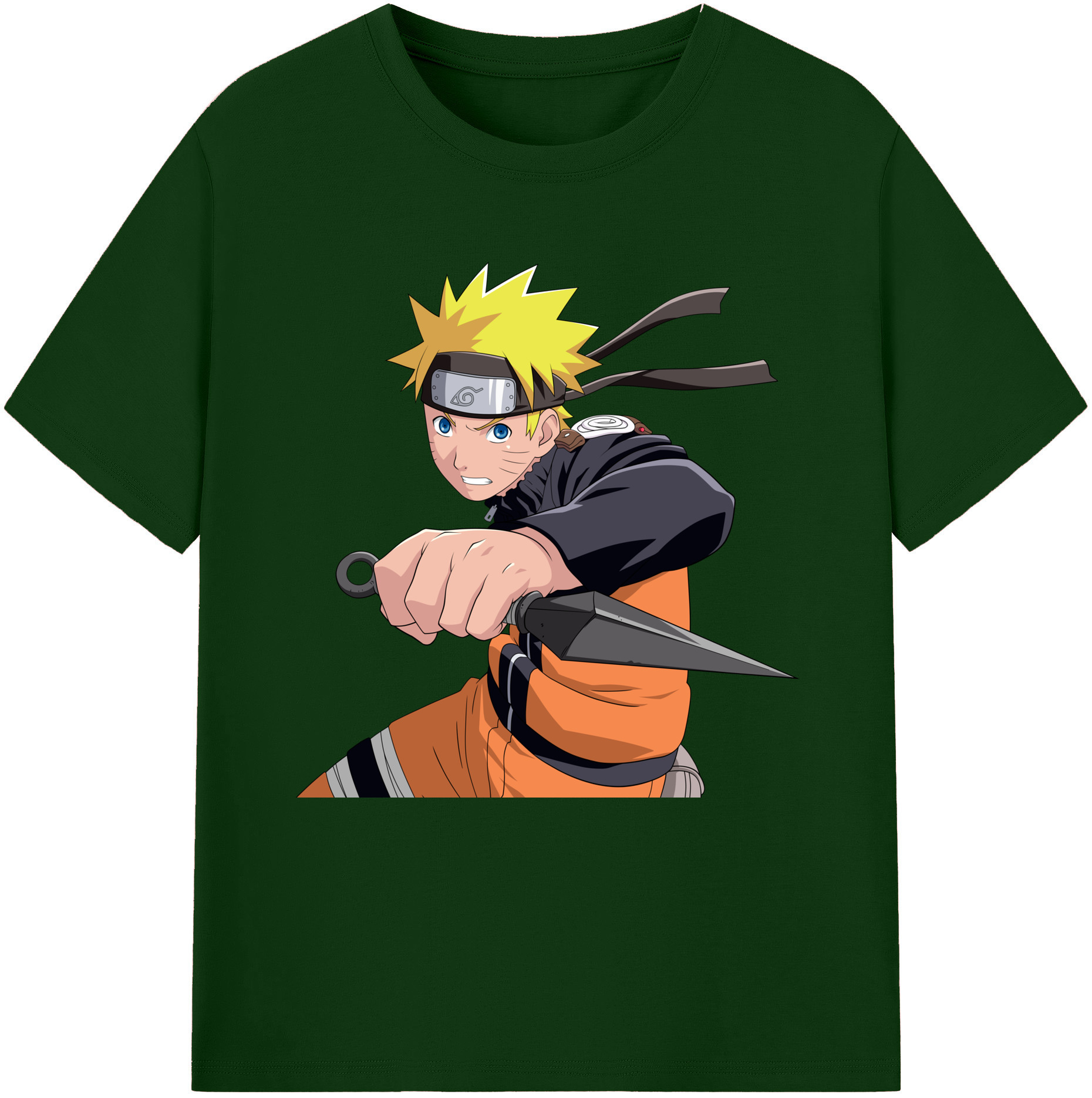 （画像用） NARUTO -ナルト- うずまき ナルト Uzumaki Naruto 綿100％半袖Tシャツ（フロントプリント）